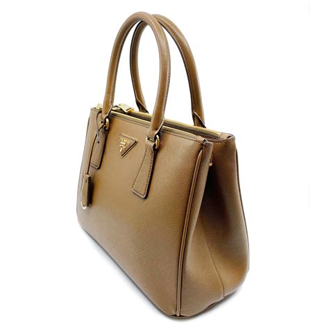 prada double zip tote cannella|PRADA Saffiano Large Galleria Double Zip Tote Cannella .